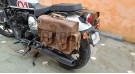 Fit For Royal Enfield Shotgun 650 Rusty Brown Leather Pannier Bags and Mounting - SPAREZO